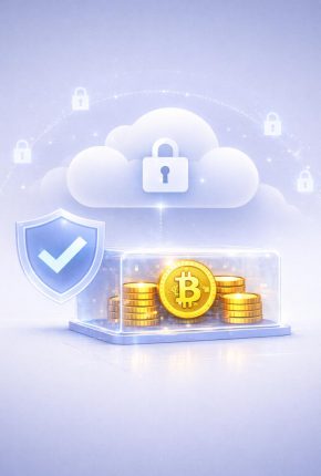 cloud encryption digital bitcoin coins